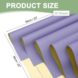 PATIKIL Flower Gift Wrapping Paper, 20 Sheets Double Sided Golden Waterproof Bouquet Paper Wrap Florist Supplies Packaging Floral Papers for Wedding DIY Craft Valentine, Purple Pink/Gold