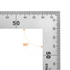 QWORK® Stainless Steel L Shape Square Ruler, 150 x 300