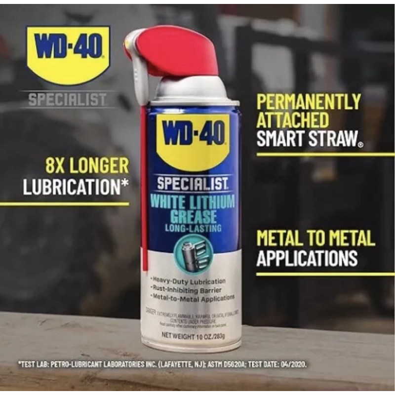 WD-40 WD-40 Specialist White Lithium Grease Spray W/ Smart Straw