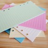 A5 Colorful 6-Hole Punched Ruled Refills Inserts Paper, 5-Color Loose
