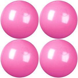 kymqlyw 4 Pcs Inflatable Beach Ball 12 inch Swimming Pool Balls Summer Outdoor Decor Ball Ornaments Floatable Ball for Swimming Pool Birthday Party Supplies (Pink)