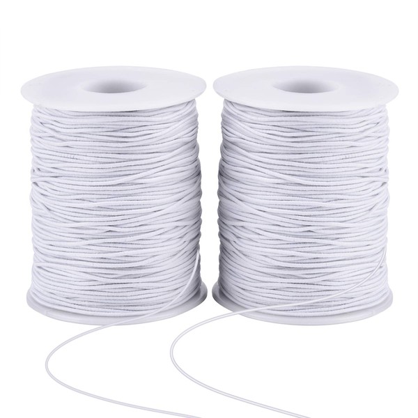 Zealor 2 Roll 1 mm Elastic String Cord Elastic Thread