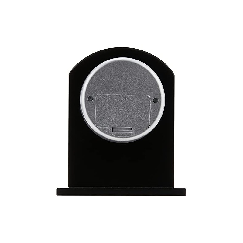 Bulova B5010 Ebony Crystal Desk Clock, Black