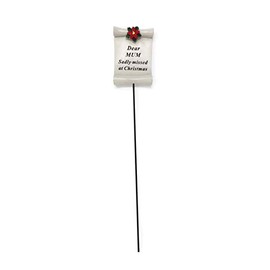 David Fischhoff Christmas Scroll Graveside Memorial Stick - Choice of Relative (Dear Mum)