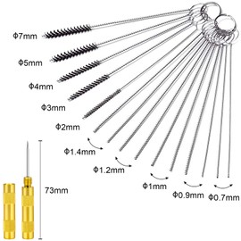 SOKOSEY Carburetor Cleaning Kit, Carbon Dirt Jet Remove Cleaner, 26 Cleaning Wires Set, 20 Cleaning Needles 10Nylon Brushes 2 Sharp Pick, For Motorcycle ATV Moped Welder Carb