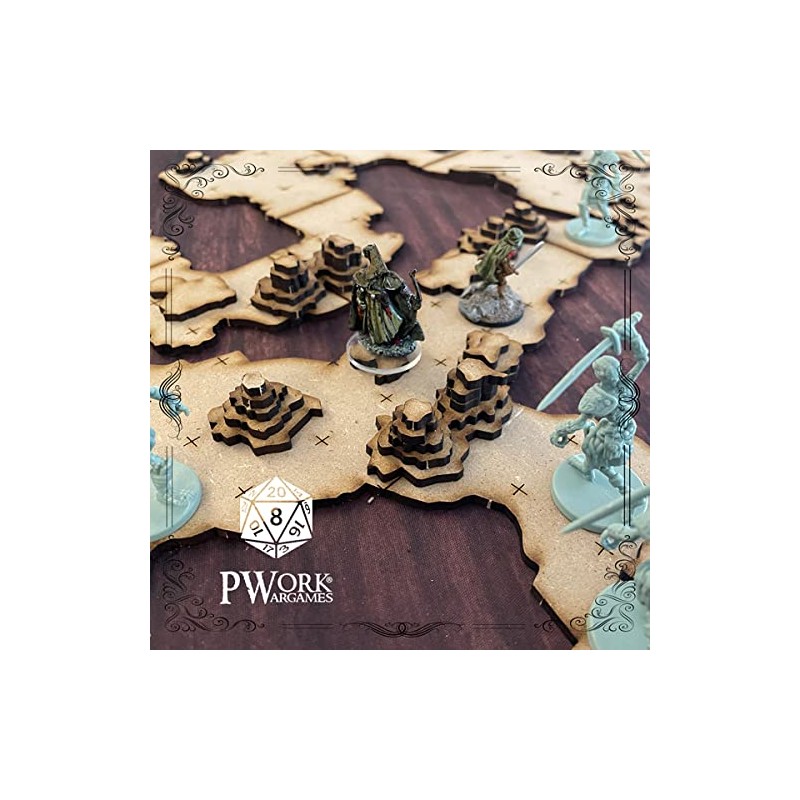 PWORK WARGAMES The Cave (La Caverna) - 3D Tactical Maps