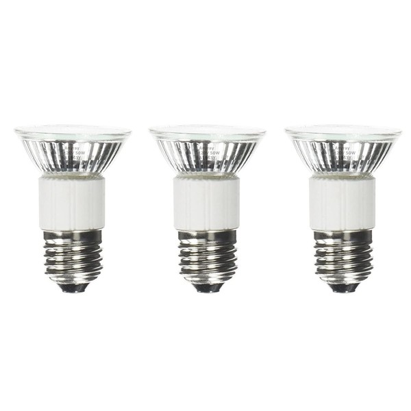 Anyray 3-Bulbs 50-Watts Compatible Replacement Halogen bulb 120V 50W for