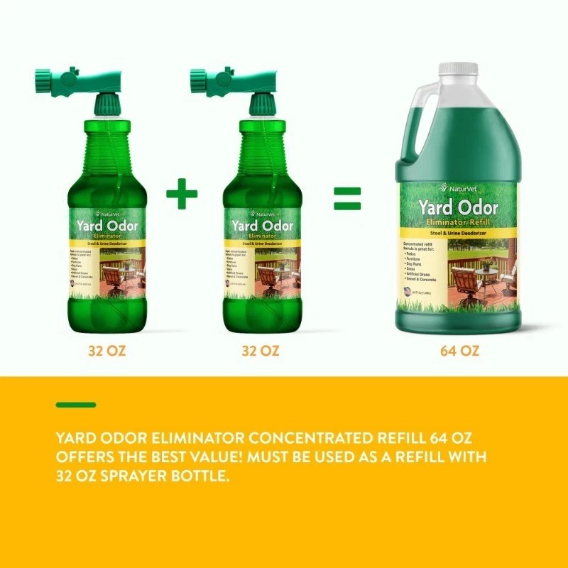 NaturVet Yard Odor Eliminator - 64oz, Grass/Patios​