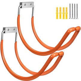 Yoniccal Garden Hose Holder Water Hose Hanger Wall Mounted Orange