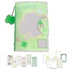 Girls Clover Notebook, A7 Size, Cute Clover Binder, 6 Hole