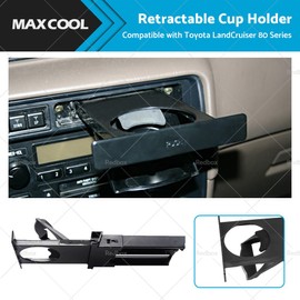 MAX COOL Car Dash Retractable Drink Cup Holder Compatible with Toyota Landcruiser 80 Series 1990-1998 Lexus LX450 1996-1997