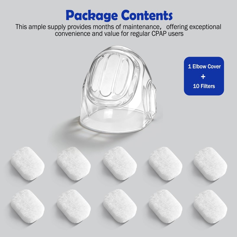 Elbow Cover & 10 Diffuser Filters FP400HC228 Compatible with Fisher