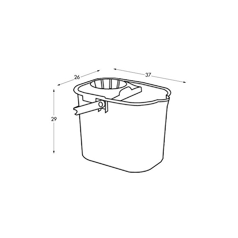 Tatay Rectangle Mop Bucket, 12 L, Blue