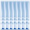 Maple Textiles Horizon Semi-Plain Stripe Ribbon Band White Net Curtain