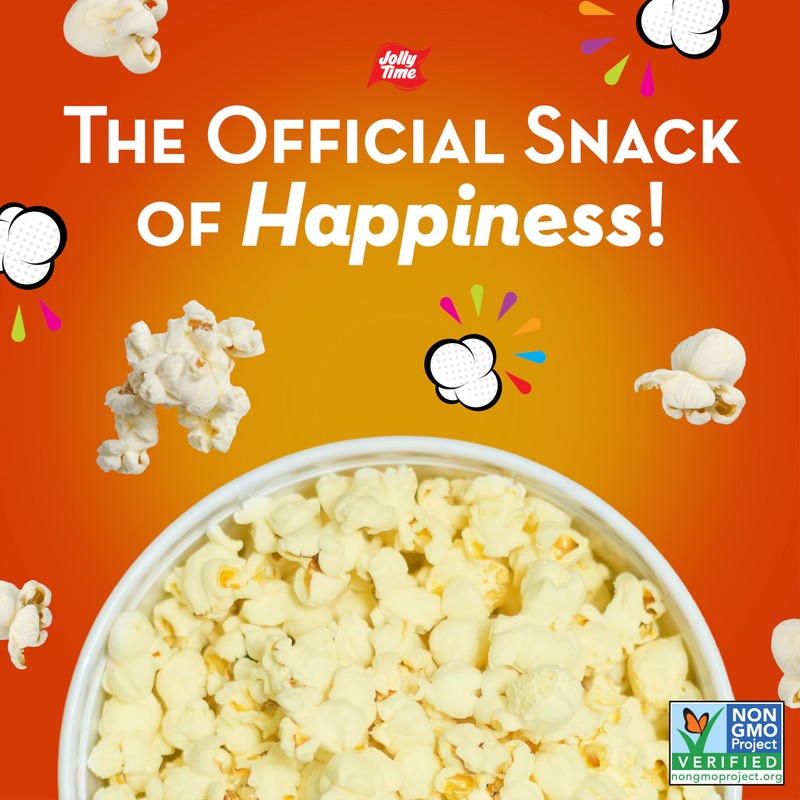 Jolly Time Healthy Pop Microwave Popcorn, 1.2oz Personal Bag, 10
