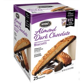 Nonni's Almond Dark Chocolate Biscotti: 25 Count, 2lb,1.25 oz (943 g)