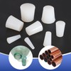 PATIKIL Tapered Shaped Solid Silicon Stopper, 7/8" Tube Rubber Stoppers