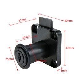 Sscon 2Sets Cabinet Locks Drawer Locks with Different Keys for File Storage Cabinets Model Type 138-32 Black