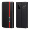 Colorblock Invisible Magnetic PU Leather Flip Case Compatible with IIIF150