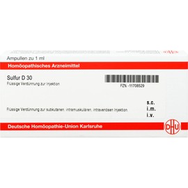 DHU Sulfur D30 Ampoules Pack of 8