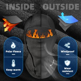 ICOCOPRO Kids Balaclava,Unisex Ski Mask Kids, Neck Warmer Kids Thermal Fleece Balaclava, Cycling Balaclava Kids for Boys and Girls