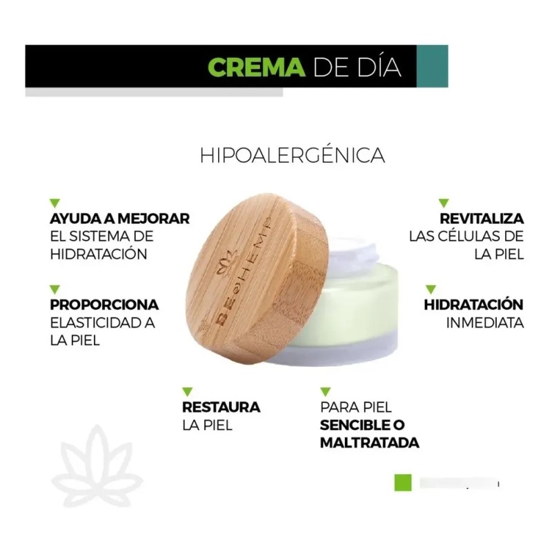 Crema Facial Hipoalergénica Hidratante Con Protector Solar