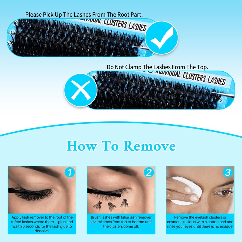 Adorance Lash Clusters Kit with Mixed Length 10-18mm Spike Eyelash