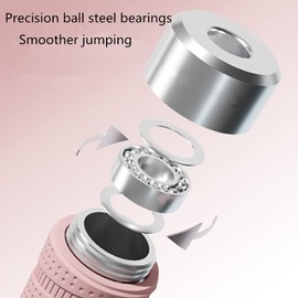 HCE Weighted Jump Rope for Fitness, Adjustable Heavy Skipping Rope Tangle-Free Ball Bearing Rapid Speed Jump Ropes Workout Jumping Rope for Men, Women and Kids (yellow)