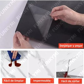 FUNKYMI Azulejo De Mármol De Vinilo Autoadhesivas Para Suelo 30x30cm