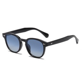 FEISEDY B2350 Wellington Sunglasses for Women, Men's, Square, Retro UV400, UV Protection, Small Face, Driving, Travel, Selfie, blue-yellow