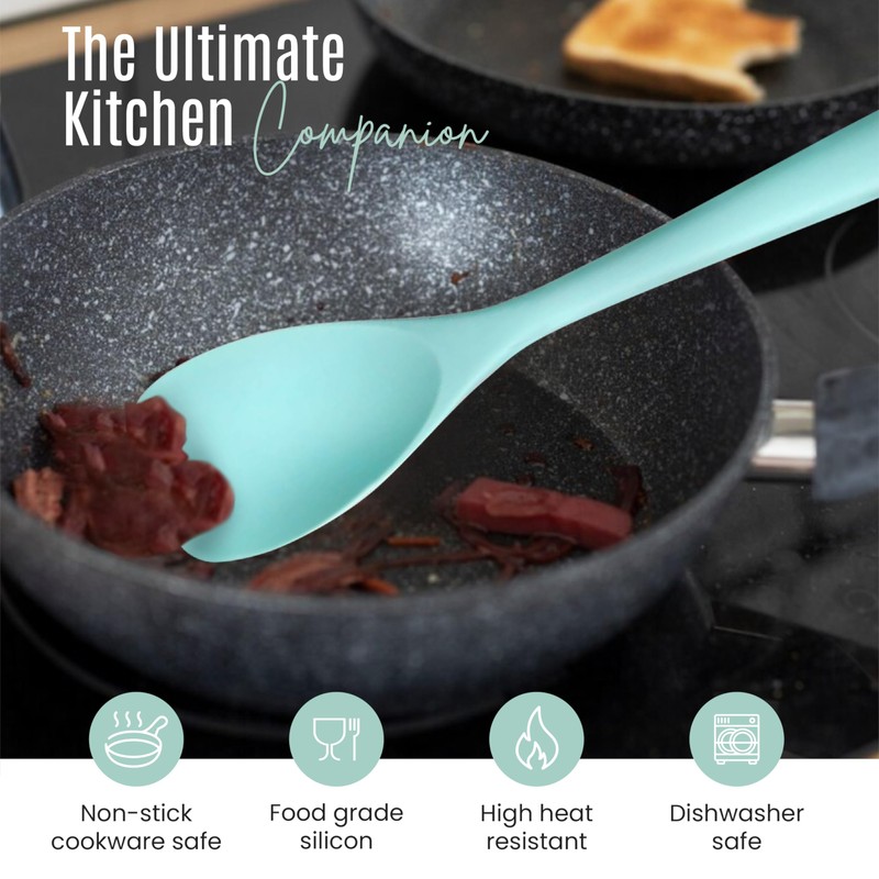 NEXTOP Silicone Spoon Spatula Set of 4 - Heat Resistant