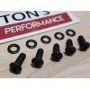 Ton's Performance Custom Motorcycle Parts kit 10pcs BLACK button Stainless