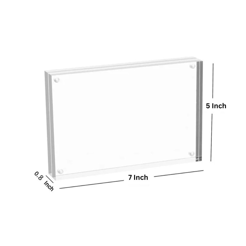 Acrylic Photo Frame - Double Sided Picture Frame with Magnetic,