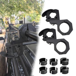 Shovel Holder & Tool Mount Rubber Clamps 1-1/7" to 1-3/7", with Tube Roll Bar Cage Mount for Truck, SUV, UTV, ATV, Off-Road Vehicles, 2 Set