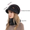 WANYIG Women's Winter Hat Knitted Hat with Scarf Autumn Women's
