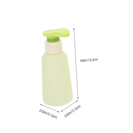 FOMIYES 10pcs Avocado Green Reusable Pump Travel Bottles Airless Dispenser for Shampoo Lotion Body Wash Leak Hdpe Refillable Toiletry Containers for Sustainable Travel