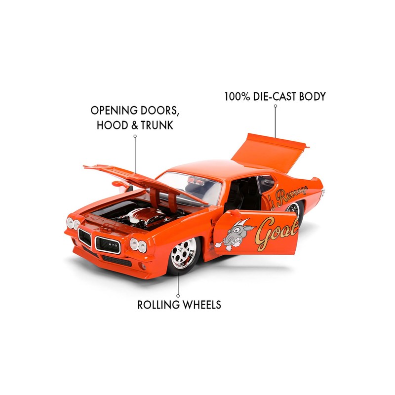 Jada Toys Big Time Muscle 1:24 1971 Pontiac GTO Diecast