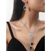 Shining Diva Fashion Latest Stylish Fancy Sparkling Crystal Diamond Necklace