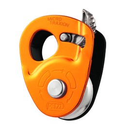 PETZL Ruedas de Cuerda Unisex Micro Traxion, Amarillo, Talla única