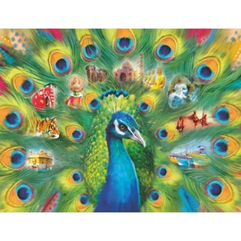Ravensburger Land of The Peacock 2000 Piece Jigsaw Puzzle for Adults - 16567 - Every Piece is Unique, Softclick Technology Means Pieces Fit Together Perfectly