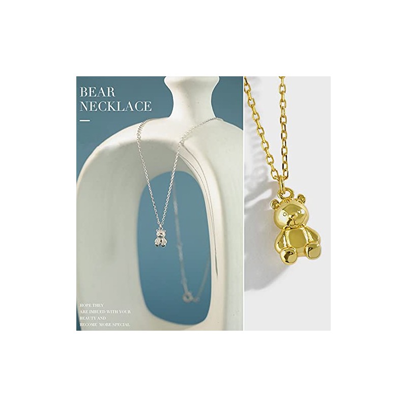 Gulamu Jewelry Women's Necklace, Bear, Teddy Bear, Bear, Gift, Girlfriend,