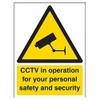 V Safety Security Notice, CCTV In Operation For Your Own