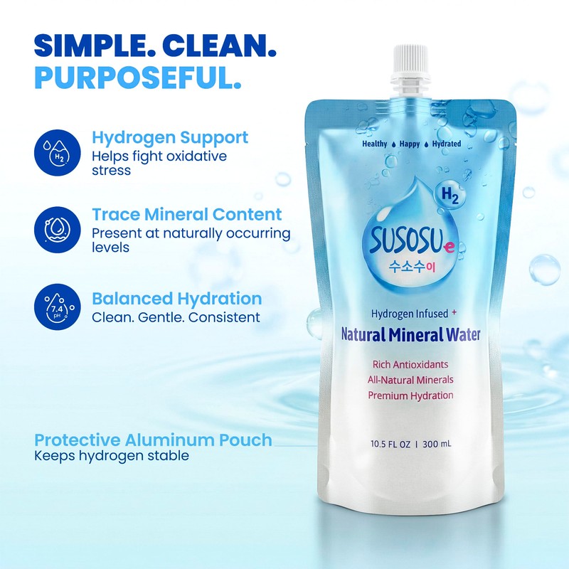 Susosu Water - Hydrogen Infused Natural Mineral Water from South