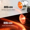 PIENSE Motorcycle Turn Signals Set of 4 Universal Black Bullet