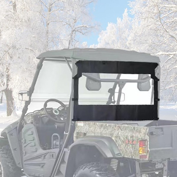 Chikia Soft Rear Windshield Back Dust Panel For Hisun UTV 500 700,Massimo 500 700,Axis 500 700,Coleman outfitter 500 700