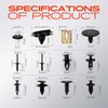 A-Premium 100PCS Trim Clip Retainer Fastener Kits Compatible with Jeep