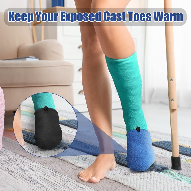 Cast Toe Socks for Women Men 4 Pack Cast Toe