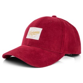 Blackskies® Crimson Baseball Cap | Herren Damen Schirm Premium Snapback Trucker Mütze Kappe Basecap Kappe Weinrot