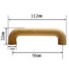 Waki Sangyo TW-306 Wooden Handle Interior Furniture Handle Picking Wood