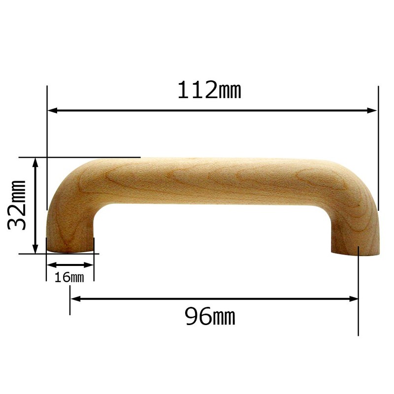 Waki Sangyo TW-306 Wooden Handle Interior Furniture Handle Picking Wood
